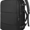 Taygeer Travel Laptop Backpack for Men Women, Airplane Approved Travel Backpack Suitcase with Usb Charging Port, Lightweight College 35l Luggage Bag 15.6inch Laptop Backpack Gifts for Business,Black