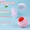 Travel Containers for Toiletries, GLAMFIELDS TSA Approved 1.7oz 50ml Travel Size Silicone Cream Jars BPA Free, Leak-proof Travel Essentials with Lid for Cosmetic Face Hand Body Cream Macaron (4 Pack) - Image 4