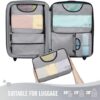 Veken 6 Set of Various Size Packing Cubes for Travel, Suitcase Organizer Bags Set with Shoe Bag, Luggage Organizer for Travel Accessories Travel Essentials - Image 3