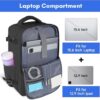 Taygeer Travel Laptop Backpack for Men Women, Airplane Approved Travel Backpack Suitcase with Usb Charging Port, Lightweight College 35l Luggage Bag 15.6inch Laptop Backpack Gifts for Business,Black - Image 5