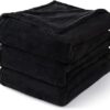 BEDELITE Fleece Blanket Black Throw Blankets for Couch & Bed, Luxury Plush Cozy Fuzzy Blanket 50x60 inches, Super Soft Warm Lightweight Throw Blanket for Travel Camping - Image 8