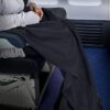 Brookstone Travel Blanket with Foot Pocket and Packing Case - Lightweight Portable Fleece Blanket for Vacations, Airplanes, Trains, Buses, and Cars, Black - Image 2