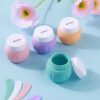 Travel Containers for Toiletries, GLAMFIELDS TSA Approved 1.7oz 50ml Travel Size Silicone Cream Jars BPA Free, Leak-proof Travel Essentials with Lid for Cosmetic Face Hand Body Cream Macaron (4 Pack) - Image 6