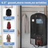 6.5" Gusseted Heavy Duty Garment Bags for Travel, 43" Suit Bag Storage Hanging Clothes with Pocket Foldable Mens Suit Cover for Shirts, Coats, Dresses - Image 2